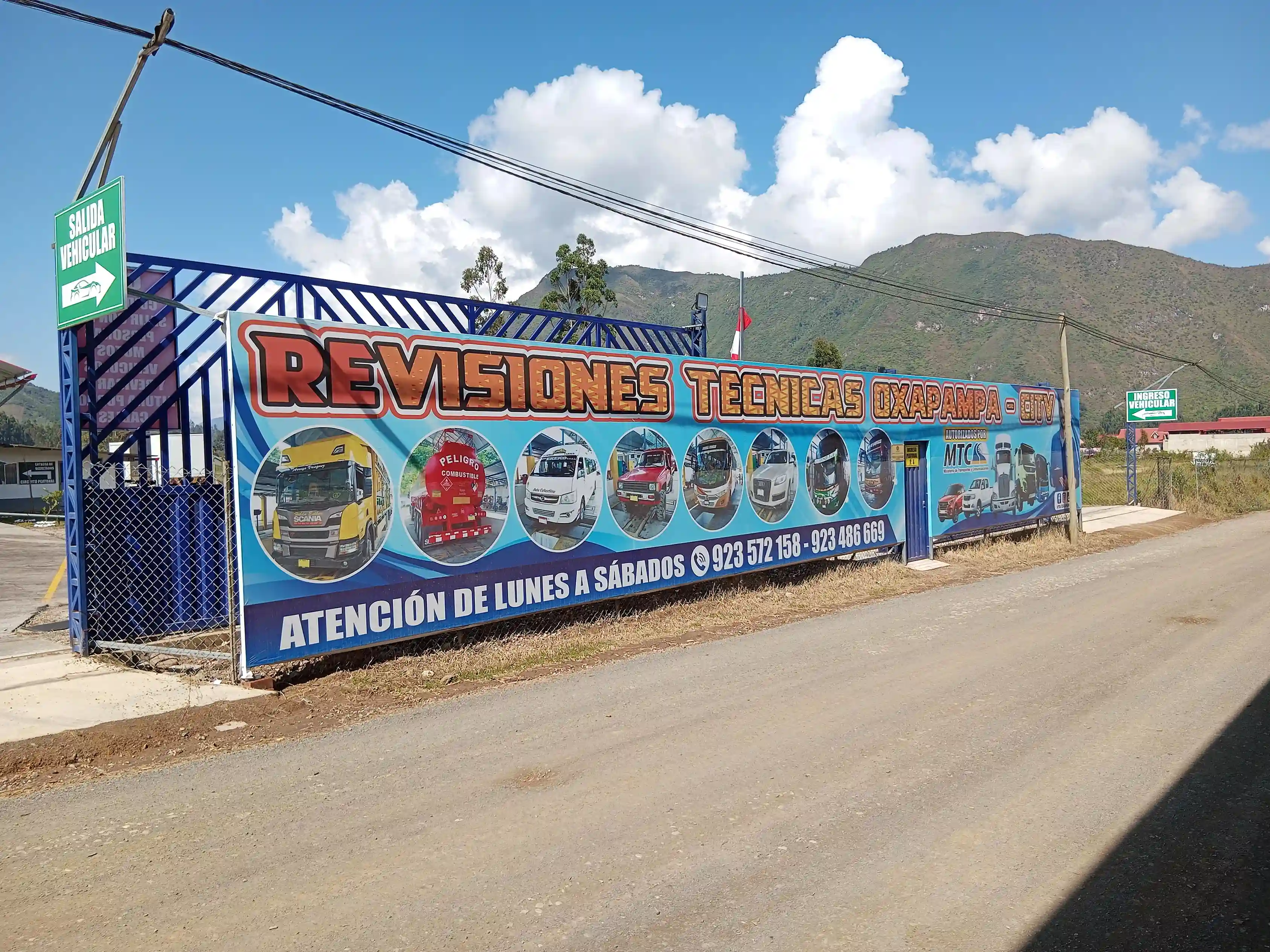 Foto de frontis de Centro de Inspección Técnica Vehicular de Oxapampa